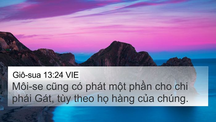 Giô-sua 13:24 VIE Bible Verse Image