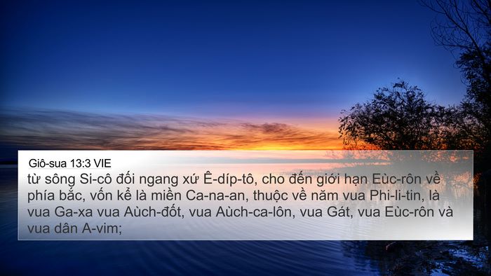Giô-sua 13:3 VIE Bible Verse Image