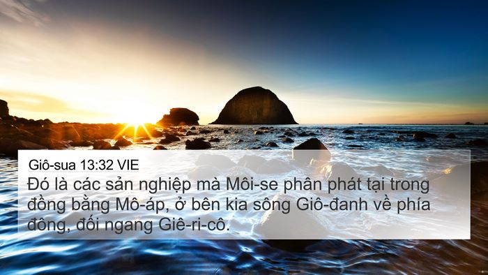 Giô-sua 13:32 VIE Bible Verse Image