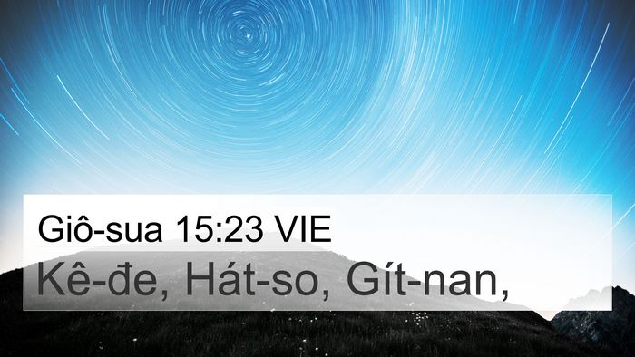Giô-sua 15:23 VIE Bible Verse Image