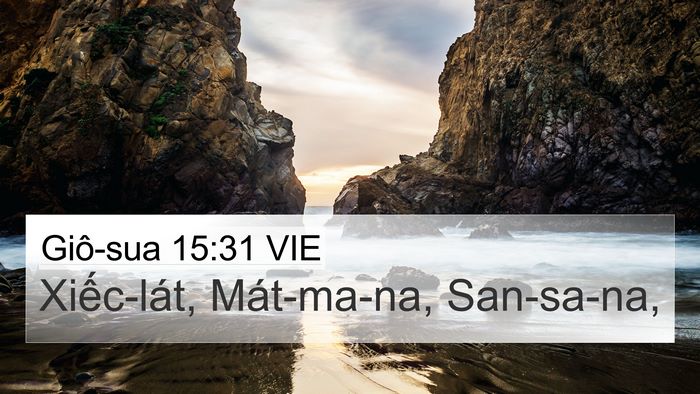 Giô-sua 15:31 VIE Bible Verse Image