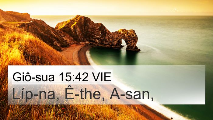 Giô-sua 15:42 VIE Bible Verse Image