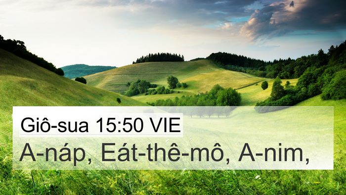 Giô-sua 15:50 VIE Bible Verse Image