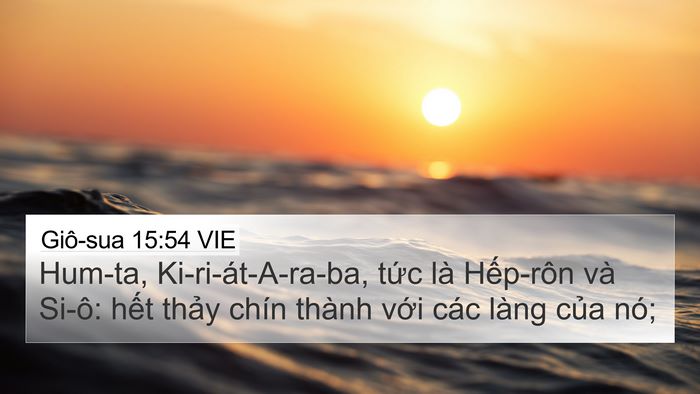 Giô-sua 15:54 VIE Bible Verse Image