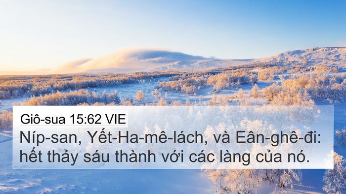 Giô-sua 15:62 VIE Bible Verse Image