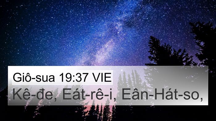Giô-sua 19:37 VIE Bible Verse Image