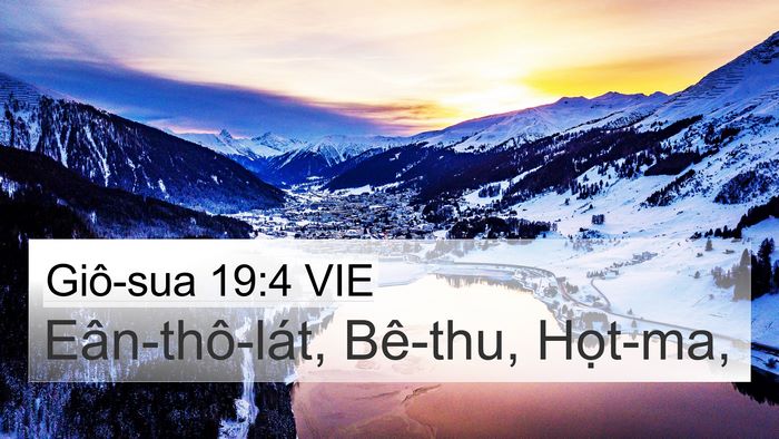 Giô-sua 19:4 VIE Bible Verse Image