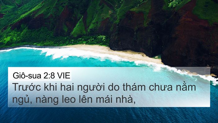 Giô-sua 2:8 VIE Bible Verse Image