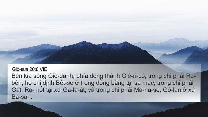 Giô-sua 20:8 VIE Bible Verse Image
