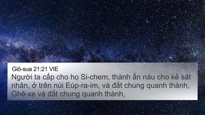 Giô-sua 21:21 VIE Bible Verse Image