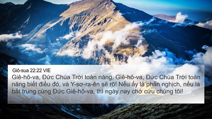 Giô-sua 22:22 VIE Bible Verse Image