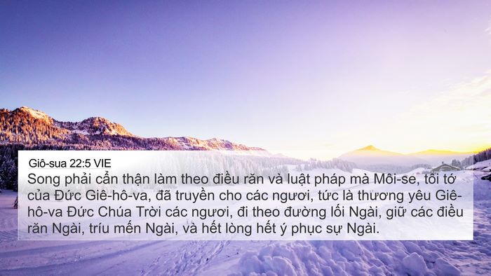 Giô-sua 22:5 VIE Bible Verse Image
