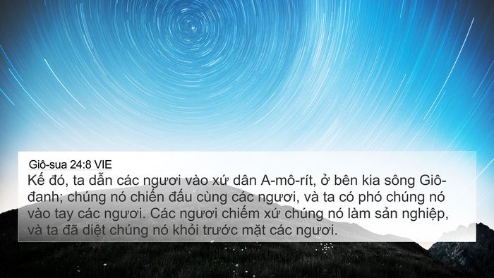 Giô-sua 24:8 VIE Bible Verse Image
