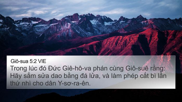 Giô-sua 5:2 VIE 4K Wallpaper - Trong lúc đó Đức Giê-hô-va phán cùng - 4K Wallpaper Bible Verse