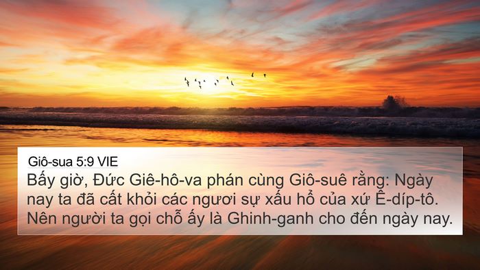Giô-sua 5:9 VIE Bible Verse Image