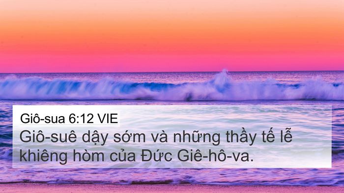 Giô-sua 6:12 VIE Bible Verse Image