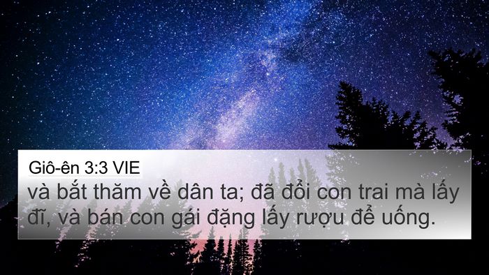 Giô-ên 3:3 VIE Bible Verse Image