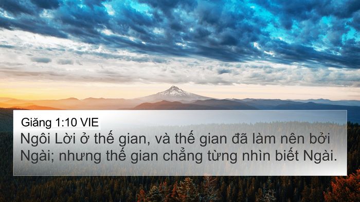 Giăng 1:10 VIE Bible Verse Image