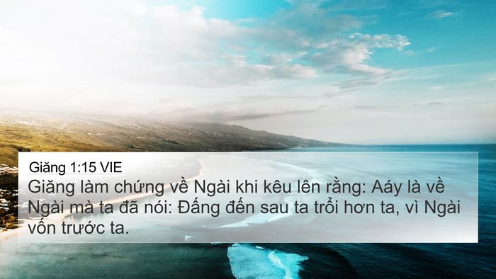 Giăng 1:15 VIE Bible Verse Image