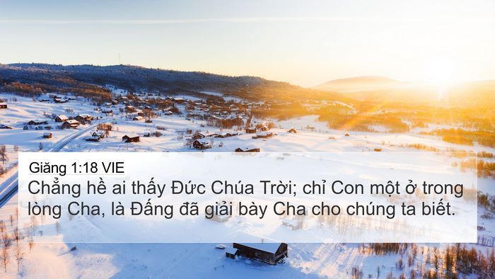 Giăng 1:18 VIE Bible Verse Image