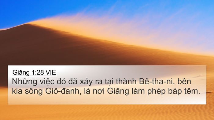 Giăng 1:28 VIE Bible Verse Image