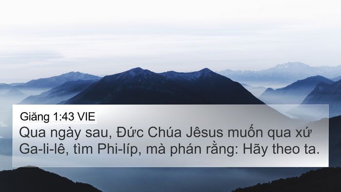 Giăng 1:43 VIE Bible Verse Image