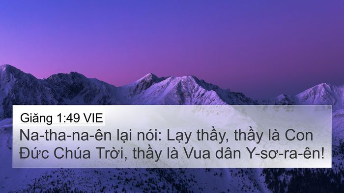 Giăng 1:49 VIE Bible Verse Image
