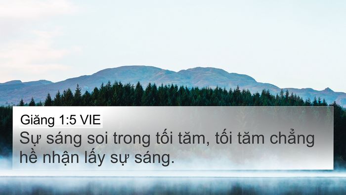 Giăng 1:5 VIE Bible Verse Image