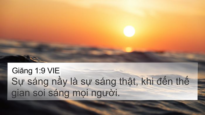 Giăng 1:9 VIE Bible Verse Image