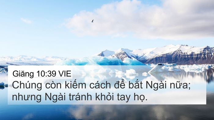 Giăng 10:39 VIE Bible Verse Image
