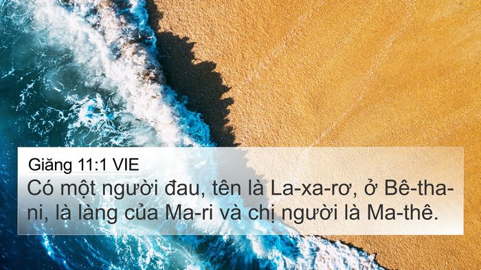 Giăng 11:1 VIE Bible Verse Image