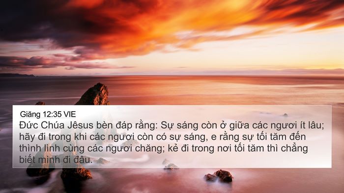 Giăng 12:35 VIE Bible Verse Image