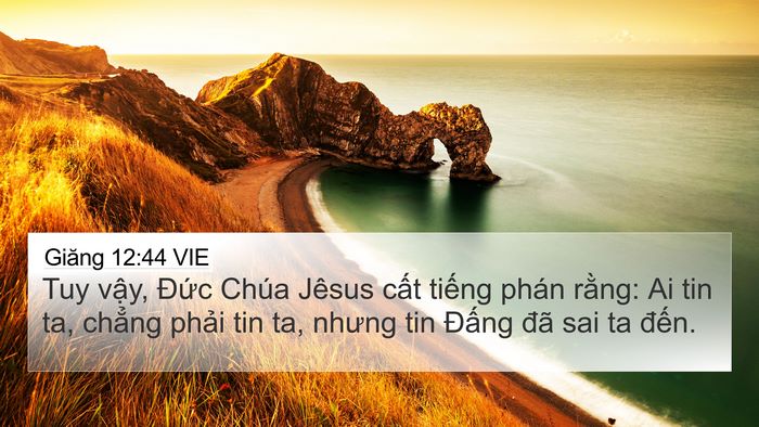 Giăng 12:44 VIE Bible Verse Image