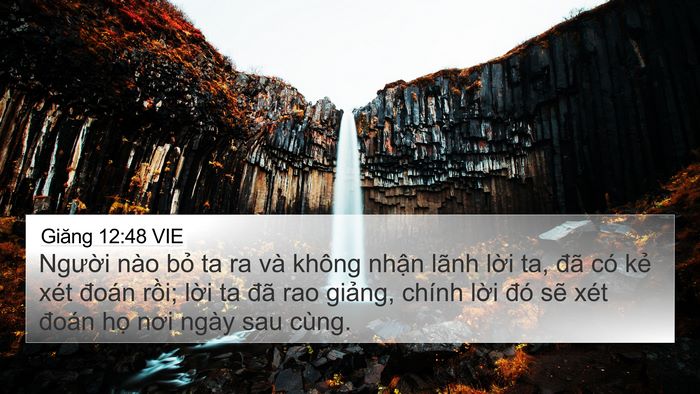 Giăng 12:48 VIE Bible Verse Image