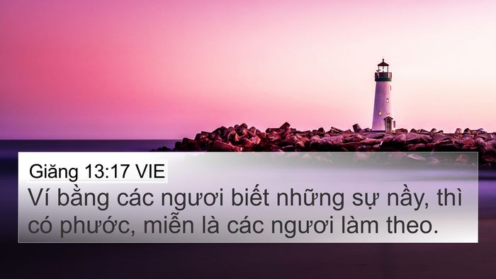 Giăng 13:17 VIE Bible Verse Image