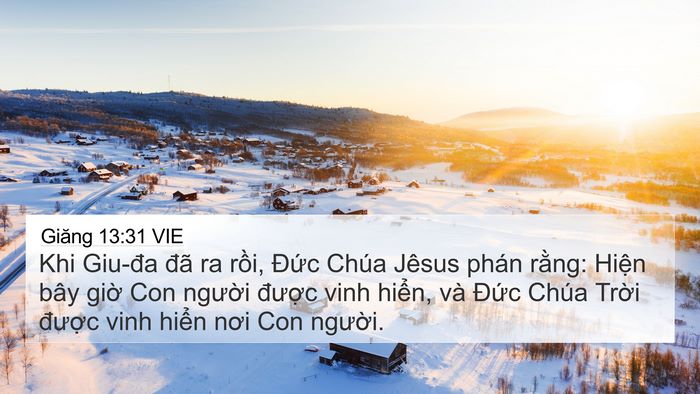 Giăng 13:31 VIE Bible Verse Image
