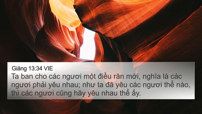 Giăng 13:34 VIE Bible Verse Image