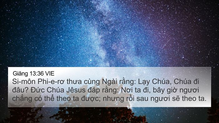 Giăng 13:36 VIE Bible Verse Image