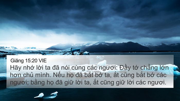 Giăng 15:20 VIE Bible Verse Image