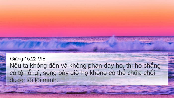 Giăng 15:22 VIE Bible Verse Image