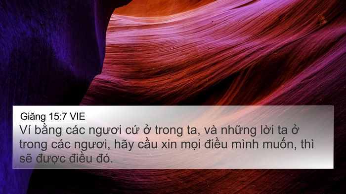 Giăng 15:7 VIE Bible Verse Image