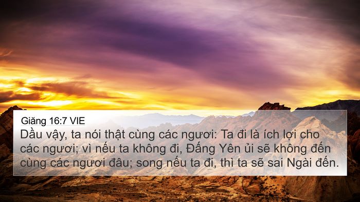 Giăng 16:7 VIE Bible Verse Image