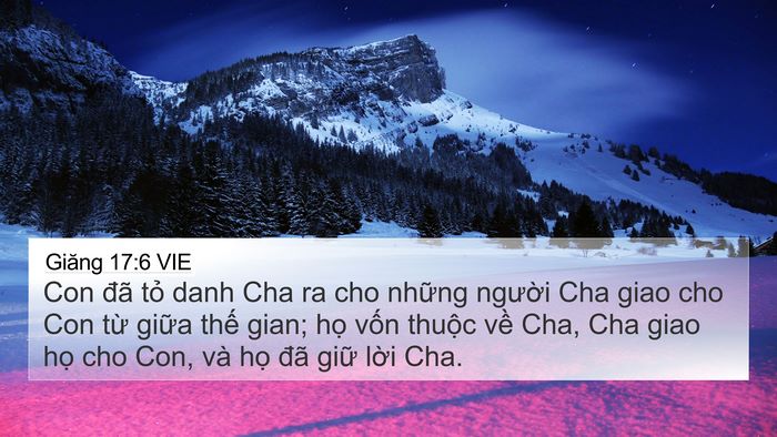 Giăng 17:6 VIE Bible Verse Image