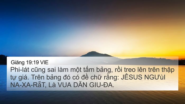 Giăng 19:19 VIE Bible Verse Image