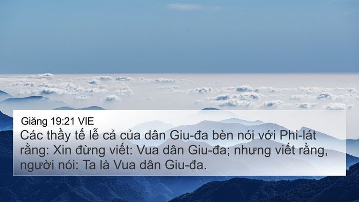 Giăng 19:21 VIE Bible Verse Image