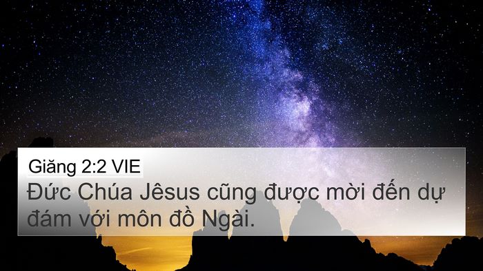 Giăng 2:2 VIE Bible Verse Image