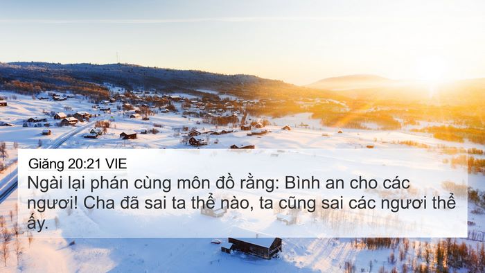 Giăng 20:21 VIE Bible Verse Image