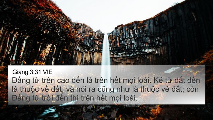 Giăng 3:31 VIE Bible Verse Image