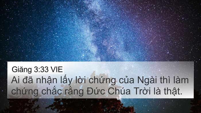 Giăng 3:33 VIE Bible Verse Image