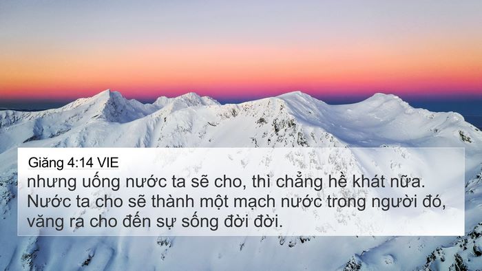 Giăng 4:14 VIE Bible Verse Image